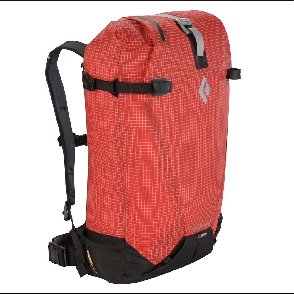 SOLD

Black Diamond Red and Black Backpack